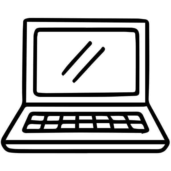 Icoon van laptop