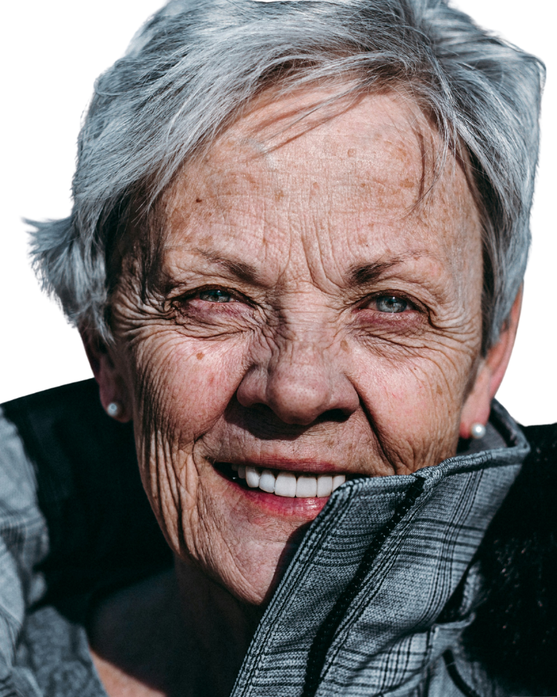 Foto Vrouw die glimlacht